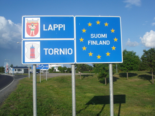 49. E04, S, FIN , E4, 29, hranicni prechod Haparanda, Tornio 2