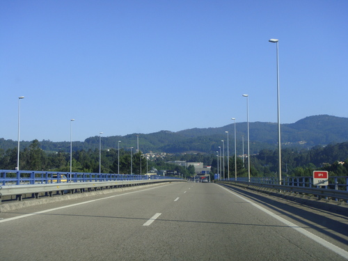 E01, E,P, A55,A3, hraniční přechod Tui, Valenca